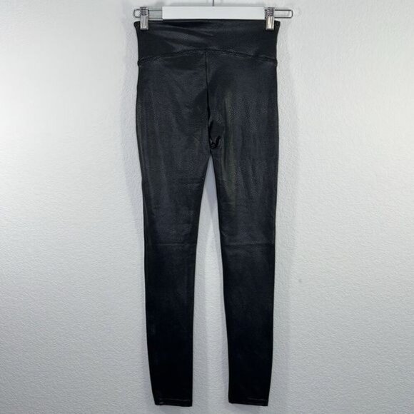 SPANX Pebble‎ Faux Leather Black leggings size Small 20186R - Picture 5 of 9